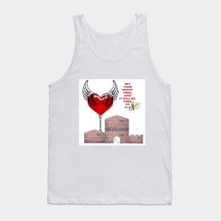 chained heart Tank Top